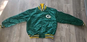 Vintage 90s Green Bay Packers Pro Line Starter Satin Jacket Green Men Sz XL USA - Picture 1 of 8