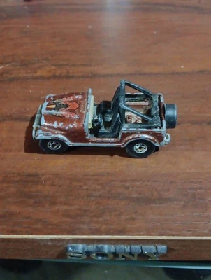 Jeep CJ-7 1980 Hot Wheels Blackwall falta marco de parabrisas blanco ¡y dañado! Foto 1 de 4