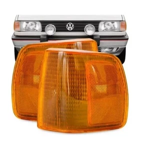 VW Volkswagen Fox Orange front Corner Lights 1991 - 1994 (pair) - Picture 1 of 3