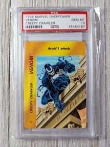 1995 Fleer Marvel Over Power Trading Cards Creepy Crawler Venom PSA 10 - Picture 1 of 6