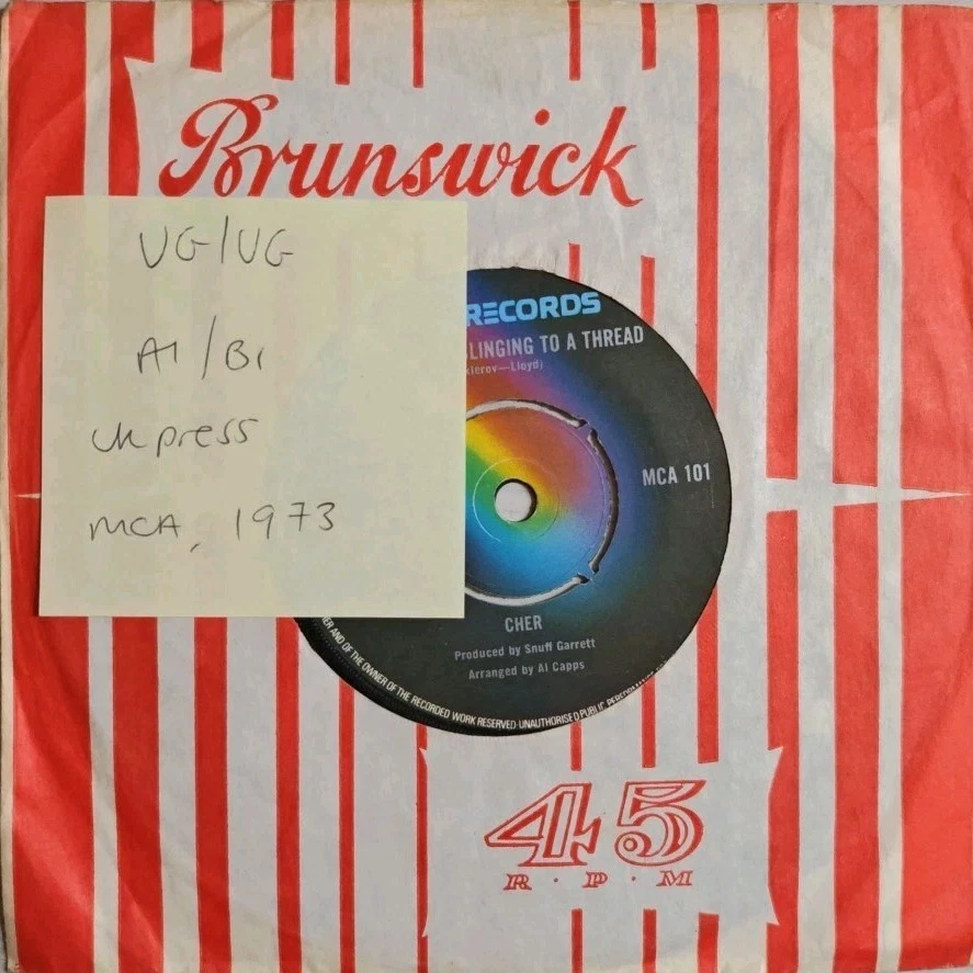 Cher Dark Lady Vinyl Record VG/VG MCA101 1973 Foto 1 de 2