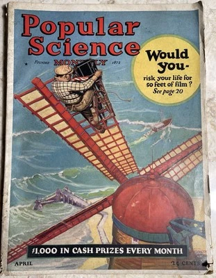 Popular Science Magazine April 1926 Planes New Inventions Cars Foto 1 de 4