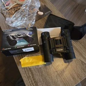 Polaroid NUEVO con caja abierta 10x25 binoculares compactos arena a prueba de golpes y agua - Imagen 1 de 5