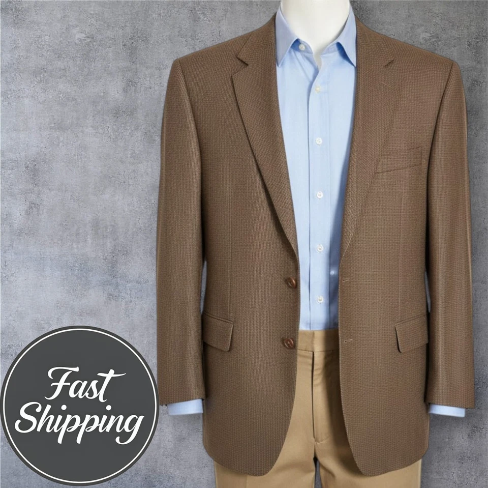 Blazer Ralph Lauren Para Hombre 44R Marrón Lana Abrigo Deportivo Dos Botones Chaqueta Informal Foto 1 de 4