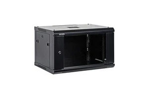6U 19" Wall-Mount Cabinet Glass Door 15.5" Depth Flat Box - Picture 1 of 4