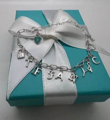 NEW Tiffany & Co. Notes Dangle Charm Chain Bracelet Sterling Silver 925 - Image 1 of 4