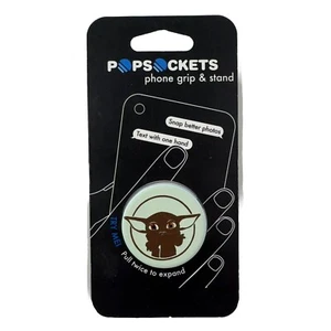 PopSockets Disney Star Wars Baby Yoda Grogu Mandalorion Seafoam Green Brown NIB - Picture 1 of 3