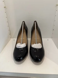 Trotters Signature Gigi Black Patent Leather Pumps Ladies Size 8N - Picture 1 of 8
