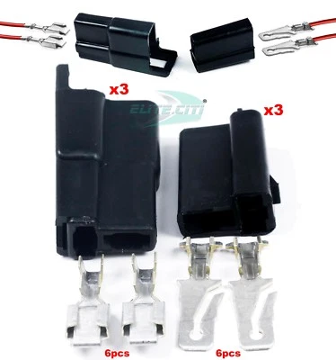 Delphi Metri-Pack 56 Series 2 Pin Connector w/14-16 AWG Terminal ( 3 Set ) - Image 1 of 4