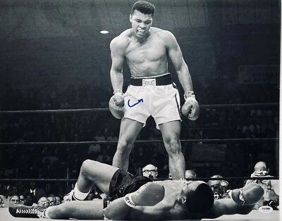 Muhammad Ali Cassius Clay Signed 16x20 Photo PSA DNA ITP 5A41497 Blue - Image 1 of 4