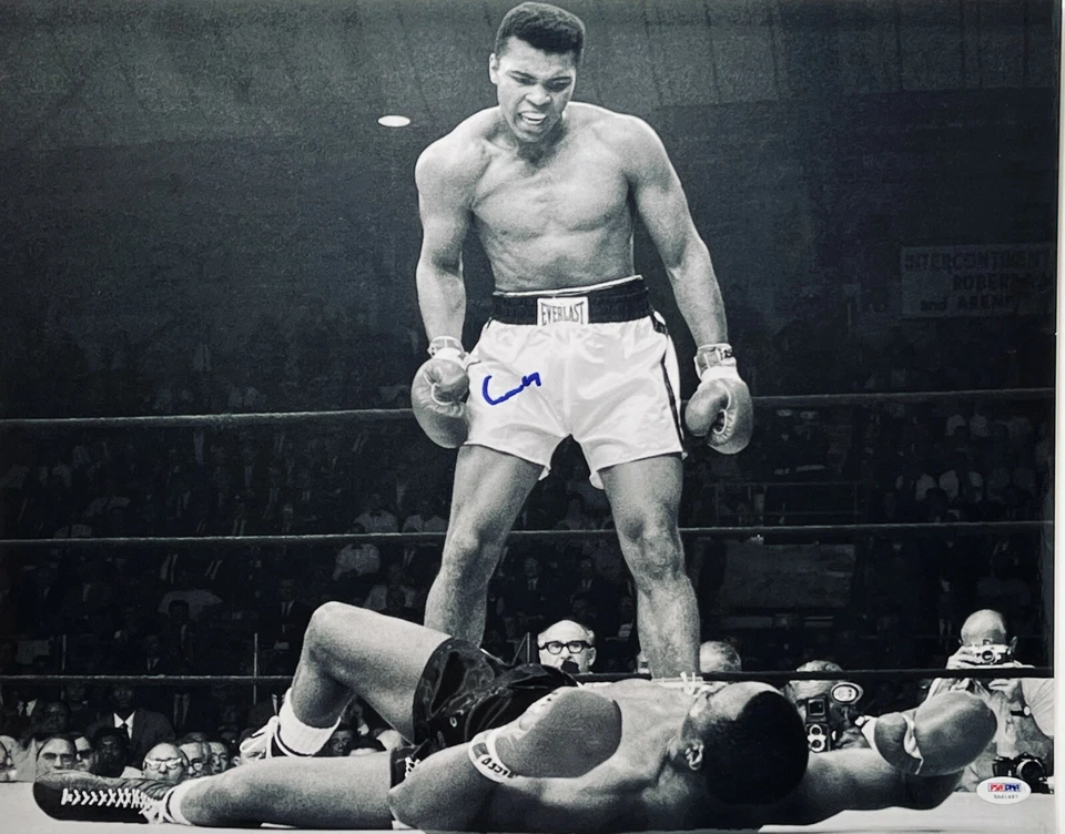 Muhammad Ali Cassius Clay Signed 16x20 Photo PSA DNA ITP 5A41497 Blue - Image 1 of 4