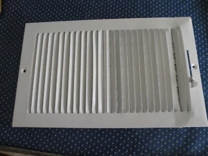 EZ FLO 14 -8 inch duct opening white air vent cover new other - Picture 1 of 5