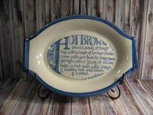LOUISVILLE STONEWARE "HOT BROWN" SANDIWCH PLATE - Picture 1 of 1