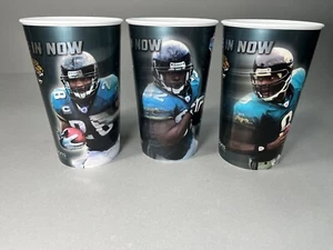 3 Jacksonville Jaguars Plastic Pepsi Stadium Cups - Picture 1 of 9