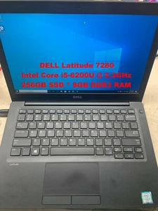 DELL Latitude 7280_Intel Core i5-6200U@2.3GHz_256GB SSD_8GB DDR3 RAM_12.5"Screen - Picture 1 of 11