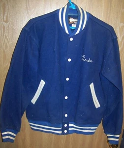 Abrigo Chaqueta Letterman de Lana Escuela Secundaria Bloomfield NY Talla 38 De Colección c1950 - Imagen 1 de 5