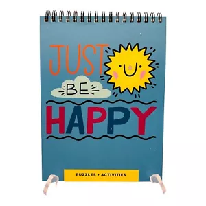 Just Be Happy Puzzles and Solutions 2 Spiral Brain Activity Books TF Publishing - Imagen 1 de 22