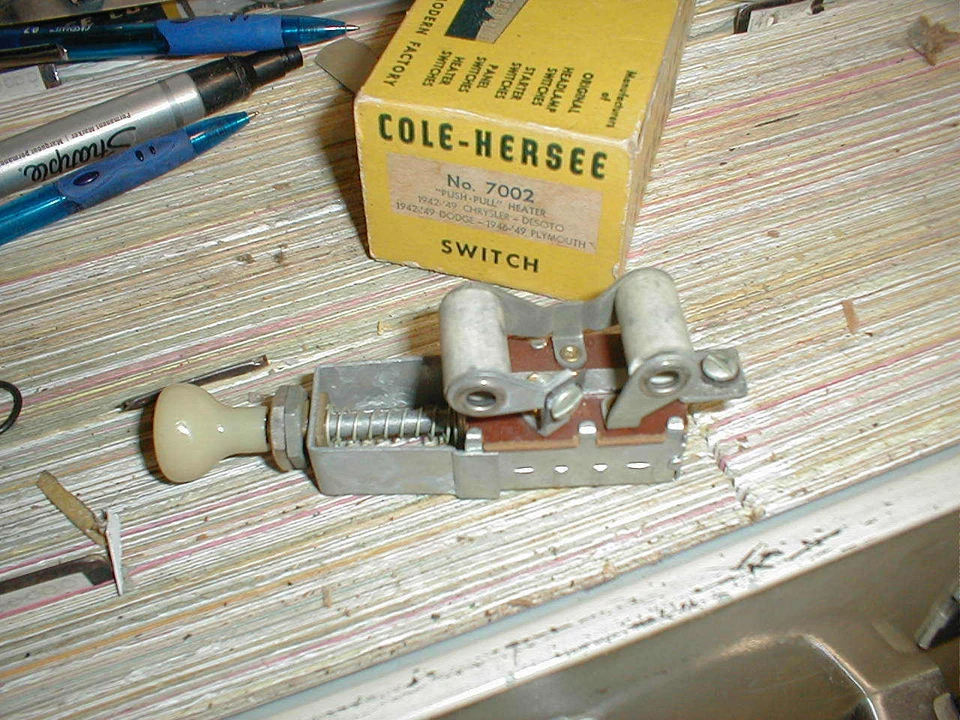 INTERRUPTOR SOPLADOR CALENTADOR MOPAR 1940-8 MODELO COMFORT MASTER NUEVO DE STOCK Foto 1 de 1