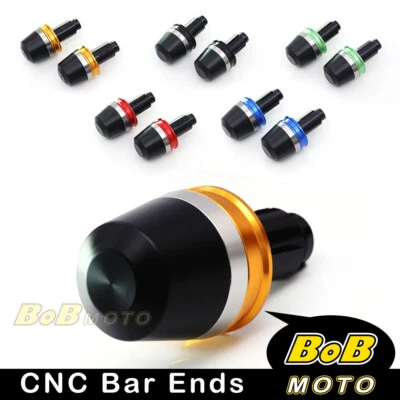 CNC BZO Bar End Weights For Kawasaki ZX-14 / ZZR1400 06-13 12 11 10 09 08 07 - Изображение 1 из 4