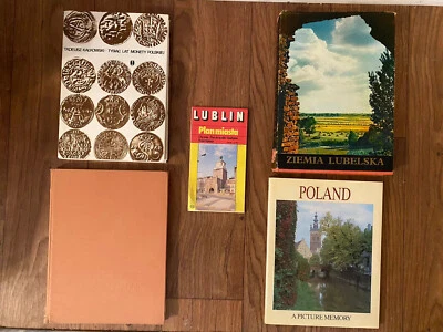 RARE VTG BOOK LOT Lublin Poland Ziemia Lubelska Edward Hartwig Kalkowski Signed - Image 1 of 4