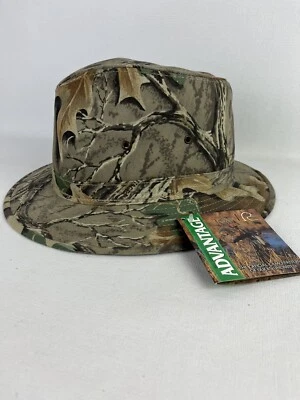 NOS Vtg Advantage Camo Hunting Hat Outdoor Boonie Fedora Safari - Image 1 of 4