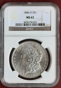 1886-O Morgan Silver Dollar●NGC MS-62●KEY NEW ORLEANS MINT! SHIPS FREE● - Picture 1 of 4