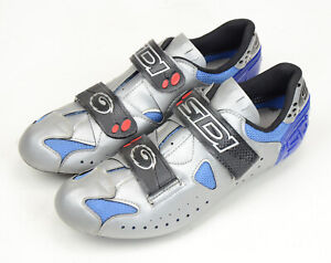 Sidi Dynamic Lady 3 Women's Road Shoes 3 & 4 Hole, EU 42 Silver/Blue/Black