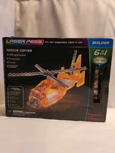 Laser Pegs Light Up Combat Rescue Copter 6 in 1 Builder 61014 - Bild 1 von 8