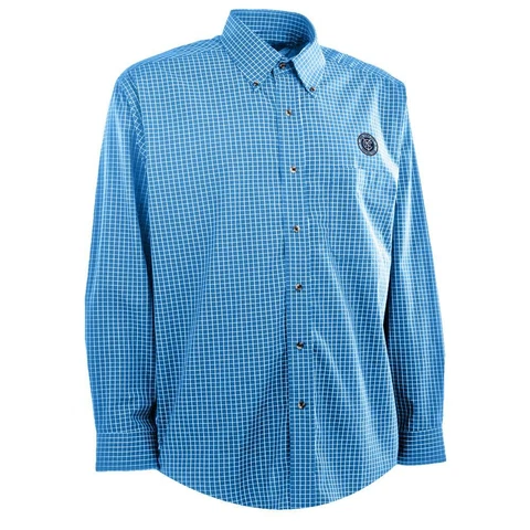 Men's New York City FC Woven Esteem Button Up Shirt Cover
