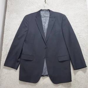 Saks Fifth Avenue Ermenegildo Zegna Suit Jacket Men's 44 Black Lined 100% Wool - Picture 1 of 16