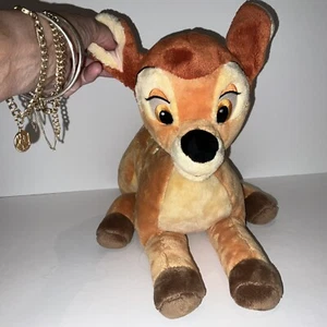 Autentico giocattolo esclusivo Disney Store BAMBI grande 15"" peluche imbottito di fagioli - Foto 1 di 11