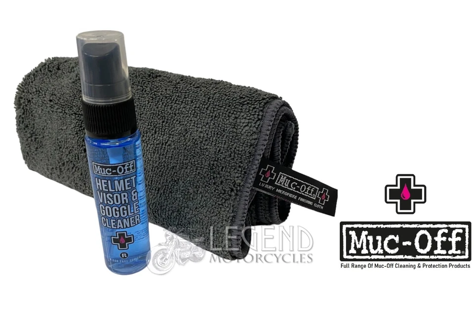 Muc-Off Helmet Visor & Goggle Cleaner With Luxury Microfibre Cloth Motorcycle - Image 1 of 1