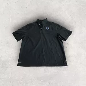 Gray Nike Dri-Fit Indianapolis Colts Short Sleeve Pullover Jacket Men's XL - Picture 1 of 6