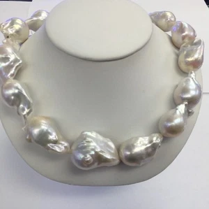 45x25mm Barroco Agua Dulce Gran Color, Grandes Coincidencias. Cierre de metal barroco de 17" - Imagen 1 de 9