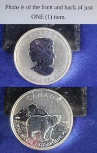 2011 Canada $5 Canadian Wildlife GRIZZLY BEAR 1 Troy Oz .9999 Fine Silver 242030 - Picture 1 of 1