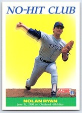 1991 Score Nolan Ryan Texas Rangers #701