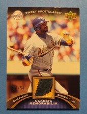 2007 Sweet Spot Dave Parker patch parallel card #22/55 Brewers