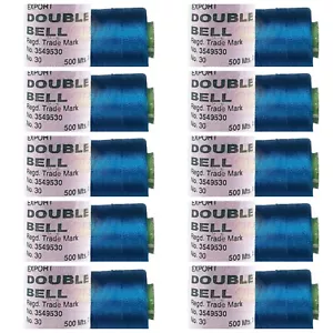 10X Viscose Rayon Yarn Thread Dark Blue Colour 500mtr,Hand & machine embroidery - Picture 1 of 3