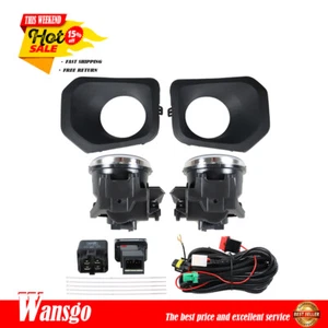 Driving Fog Lights + Wiring Switch Bezel Kit For 2016-2021 Toyota Tacoma SR 2.7L - Picture 1 of 12