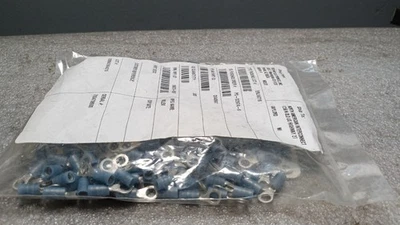 Lot of 300 Molex Ring Terminal Connector 10 Stud Circular 14-16 AWG Crimp - Blue - Image 1 of 2