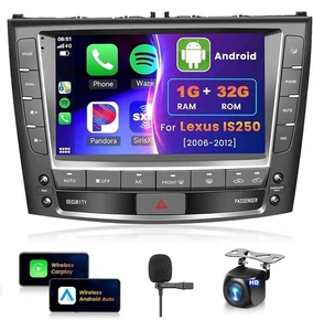 9inch 2+64G Android 15 For Lexus IS250 IS350 2006-2012 CarPlay Car GPS Radio - Bild 1 von 7