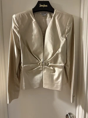 Kay Unger Evening Two Piece Suit with Jacket & Long Skirt, Size 12 Foto 1 de 4