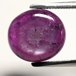 💎 4.40ct Oval Cabochon Natural Purplish Red Ruby - Unheated, Madagascar Gem - Picture 1 of 4
