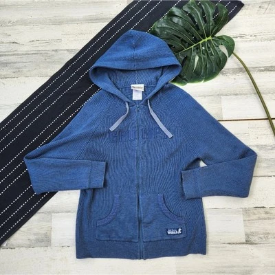 Толстовка с капюшоном Walt Disney World винтажная с надписью сварливая на молнии синяя размер большой - Изображение 1 из 4