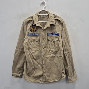 Ralph Lauren Denim Supply Twill Military Army Fallschirmjäger Overshirt Hemd Large - Bild 1 von 10