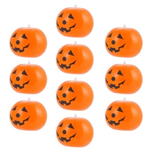 1 Set 10Pcs Halloween Party Ballons Inflatable Latex Pumpkin Balloons(Orange) - Picture 1 of 12