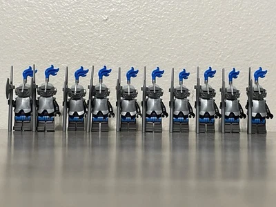 10 Lego Black Falcon Axemen Knight Minifigures - Image 1 of 4