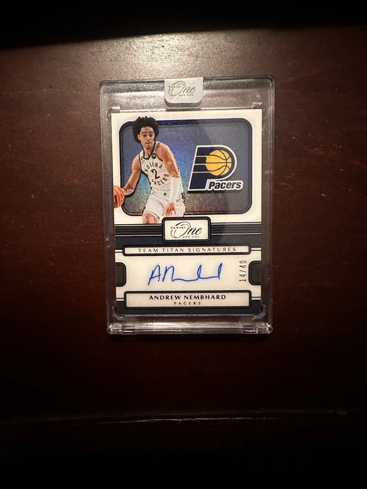 2022-23 Panini One /49 Rookie Autographs Andrew Nembhard - Image 1 of 3