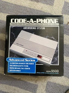 Ancien mini lecteur cassette double code-a-téléphone modèle 5533 années 90 - Photo 1/5