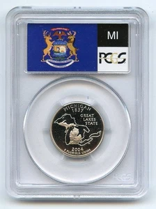 2004 S 25C Clad Michigan Quarter PCGS PR69DCAM - Picture 1 of 2